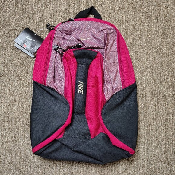 Vintage NIKE Haul Pass Backpack Medium-Large Fuscia Shoulder Straps Y2K